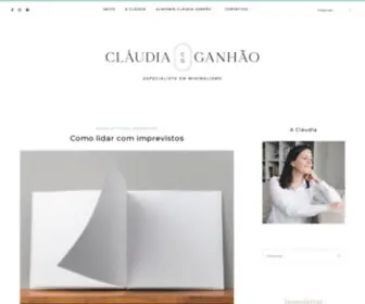 Claudiaganhao.pt(Cláudia Ganhão) Screenshot