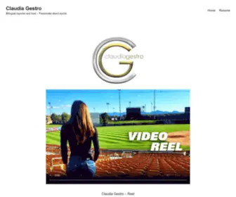 Claudiagestro.com(CLAUDIA GESTRO) Screenshot