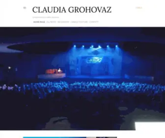 Claudiagrohovaz.com(Dal palcoscenico a dietro le quinte) Screenshot