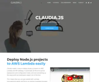 Claudiajs.com(Claudia.js) Screenshot