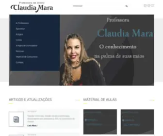 Claudiamara.com.br(Professora de Direito Claudia Mara) Screenshot