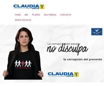 Claudiaortiz.org(Candidata Diputada 2021 Partido VAMOS) Screenshot