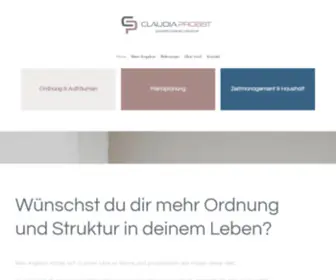 Claudiaprobst.ch(Dein Ordnungs) Screenshot