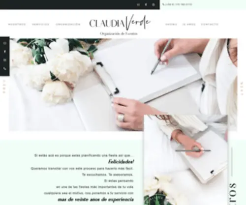 Claudiaverde.com.ar(Claudia Verde) Screenshot