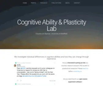 Claudiavonbastian.com(Cognitive Ability and Plasticity lab) Screenshot
