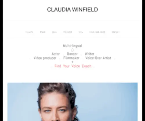 Claudiawinfield.com(CLAUDIA WINFIELD) Screenshot