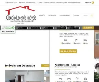 Claudiolacerdaimoveis.com.br(Site para Imobiliárias) Screenshot