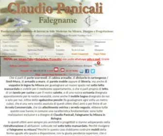 Claudiopanicali.it(Falegname per Produzione Mobili Arredamento Su Misura per Privati Industria Negozi Commercio Bologna) Screenshot