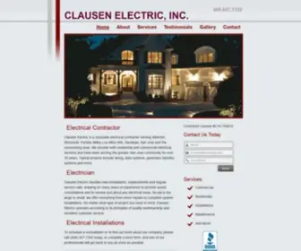 Clausenelectricinc.com(Clausen Electric) Screenshot