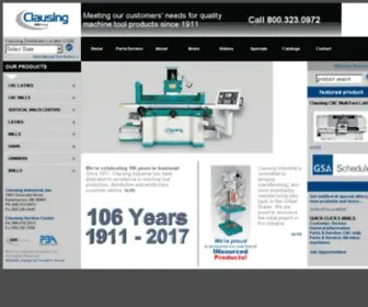 Clausing-Industrial.com(CNC Machining & Industrial Finishing Supplier) Screenshot