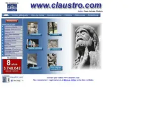 Claustro.com(Portadas, claustros y catálogos iconográficos) Screenshot