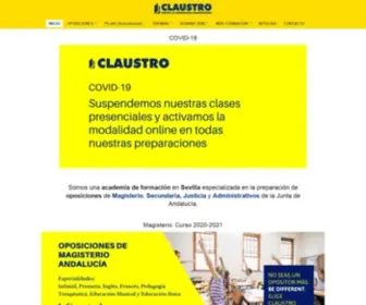 Claustro.net(Academia de OPOSICIONES y SELECTIVIDAD en Sevilla) Screenshot