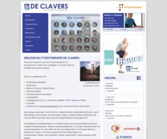 Clavers.nl(De Clavers Groepspraktijk voor Fysiotherapie in Goes e.o) Screenshot