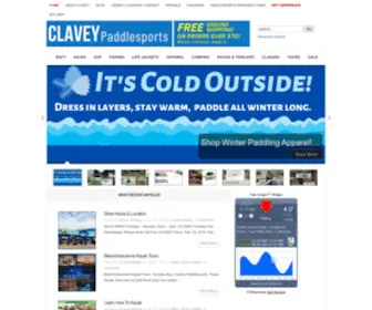 Clavey.com(Clavey Paddlesports) Screenshot