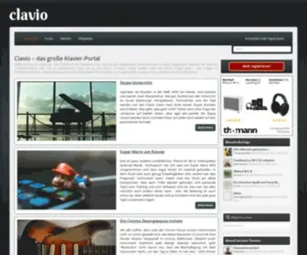 Clavio.de(Willkommen bei) Screenshot