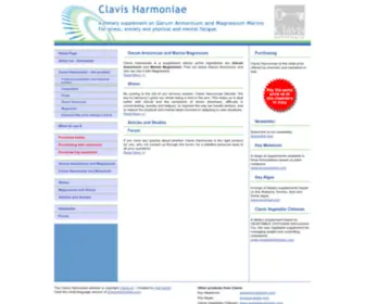 Clavisharmoniae.com(Garum Armoricum And Magnesium) Screenshot