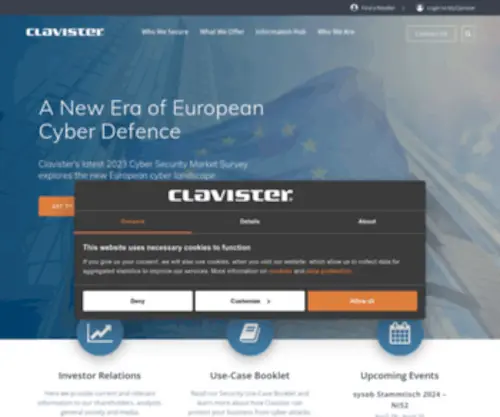 Clavister.com(Security by Sweden) Screenshot