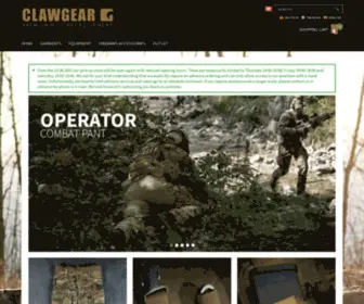 Clawgear.ch(Clawgear Online Shop) Screenshot