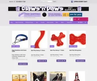 Clawsnpaws.com.au(Claws'n'Paws Pet Supplies) Screenshot