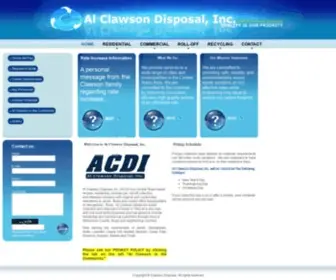 Clawsondisposal.com(Al Clawson Disposal) Screenshot