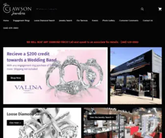 Clawsonjewelers.com(Clawson Jewelers) Screenshot