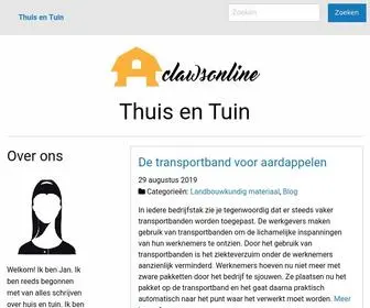 Clawsonline.com(Thuis en Tuin) Screenshot