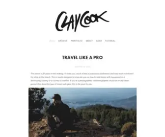 Clay-Cook.com(I live life behind a lens; it's a shield and a way to express creativity. This blog) Screenshot