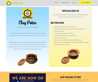 Clay-Potter.com(Buy Clay Pots Online) Screenshot