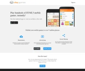 Clay.io(HTML5 Games and Touch Games from) Screenshot