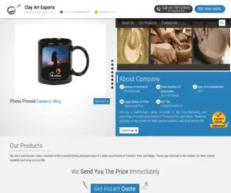 Clayartexports.com(Clay Art Exports) Screenshot