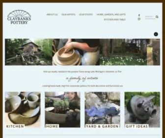 Claybankspottery.com(Claybanks Pottery) Screenshot