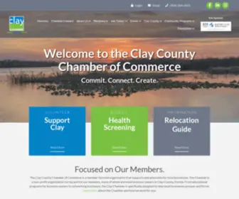 Claychamber.com(Clay County Chamber of Commerce) Screenshot