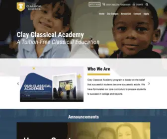 Clayclassical.com(Clay Classical Academy) Screenshot