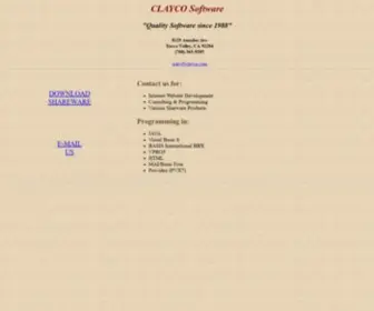 Clayco.com(CLAYCO Main Page) Screenshot