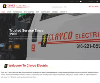 Claycoelectric.com(Clayco Electric) Screenshot