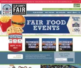 Claycountyfair.com(The World's Greatest County Fair) Screenshot