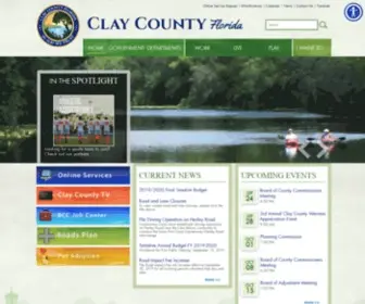Claycountygov.com(Clay County) Screenshot