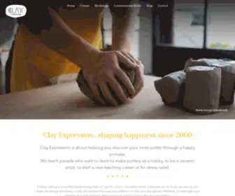 Clayexpression.com(Expressing passion with clay) Screenshot