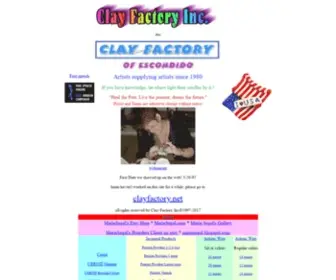 Clayfactoryinc.com(Clay factory) Screenshot