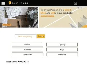 Claymango.com(Discover Unique Products from Creative People) Screenshot