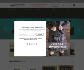 Claymoreimports.com(Authentic Scottish Kilts) Screenshot