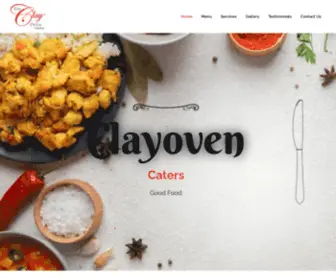 Clayovencaterers.com(Clay Oven Orlando) Screenshot