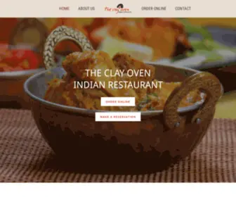 Clayovenindy.com(Clay Oven Indian Restaurant) Screenshot