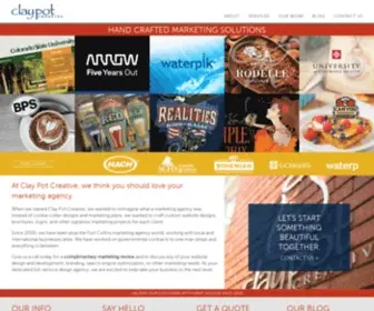 Claypotcreative.com(Website Design) Screenshot