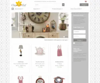 Clayre-EEF.nl(Clayre & Eef webshop voor winkeliers) Screenshot