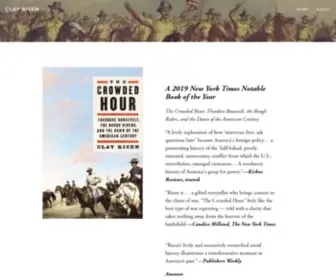 Clayrisen.com(The official website of author and editor Clay Risen. Recent books include Single Malt) Screenshot