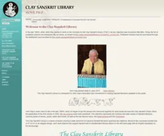 Claysanskritlibrary.org(Clay Sanskrit Library) Screenshot