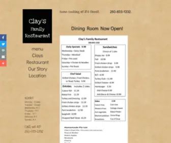 Claysfamilyrestaurant.com(Dit domein kan te koop zijn) Screenshot