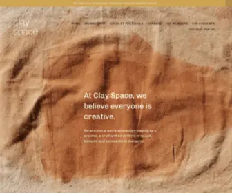 Clayspacebk.com(CLAY SPACE) Screenshot