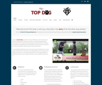 Claystopdog.com(Dog Training with Clays Top Dog) Screenshot